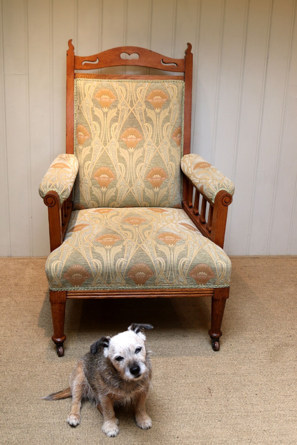 Arts And Crafts Oak Armchair View III
