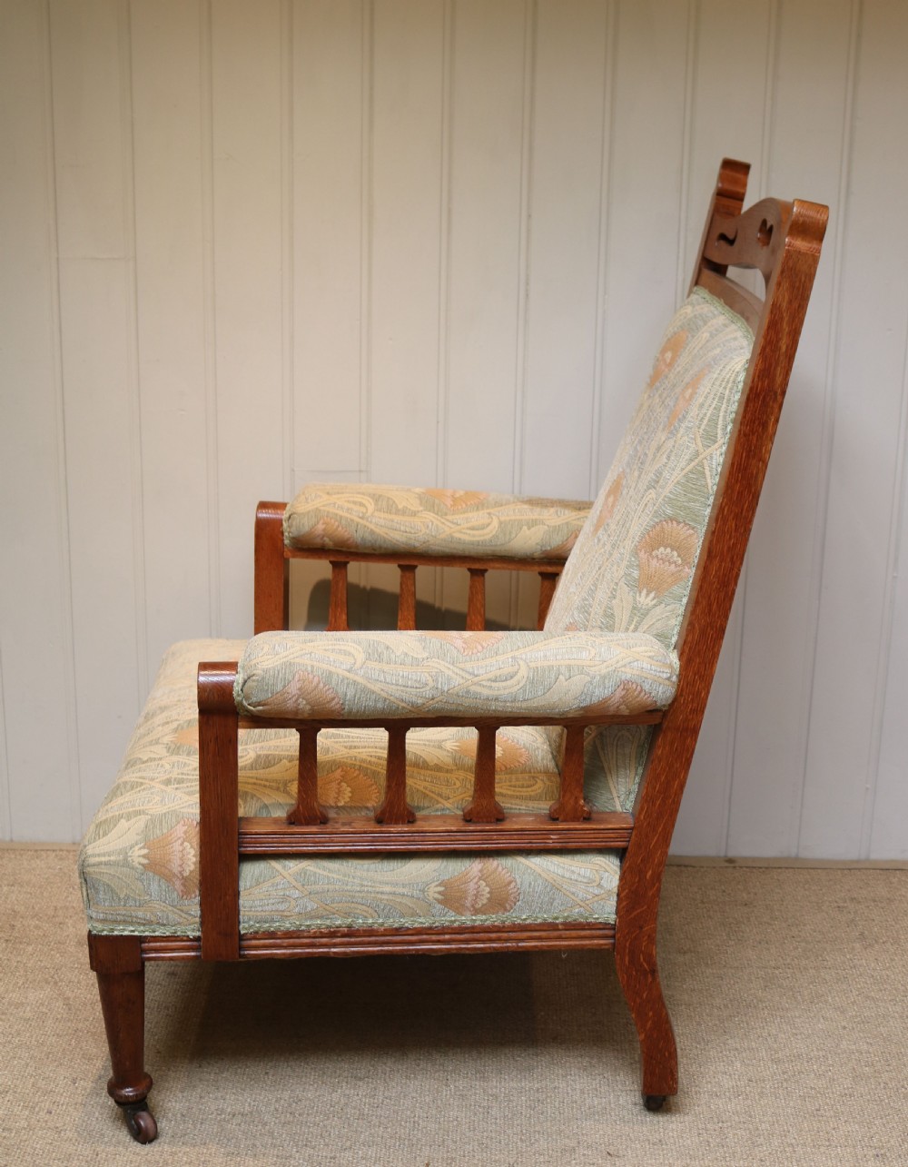 Arts And Crafts Oak Armchair View VI