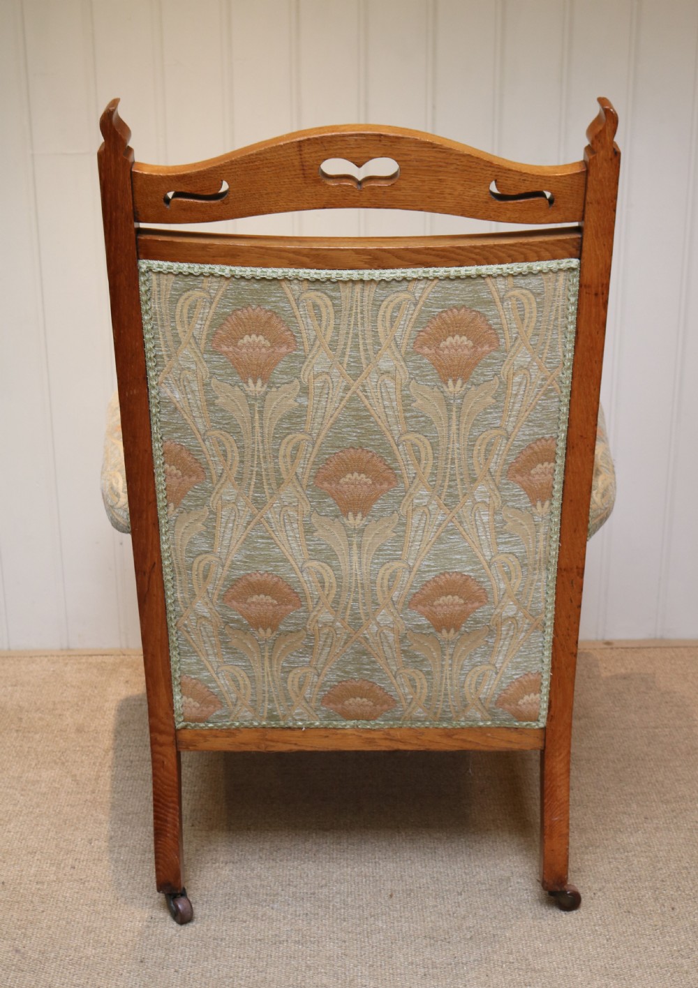Arts And Crafts Oak Armchair View VIII