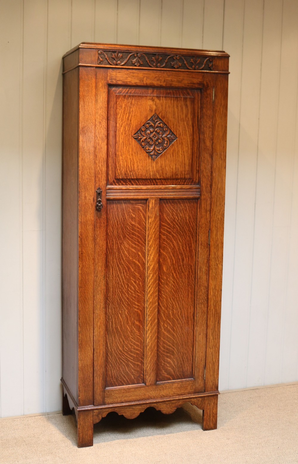 Solid Oak Hall Cupboard