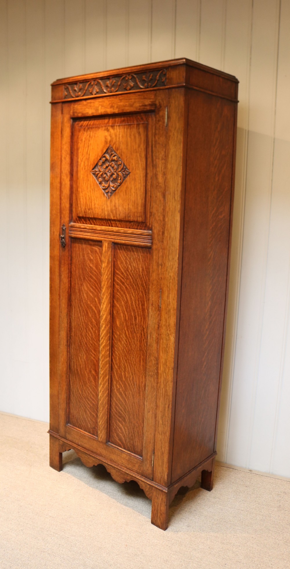 Solid Oak Hall Cupboard View VI