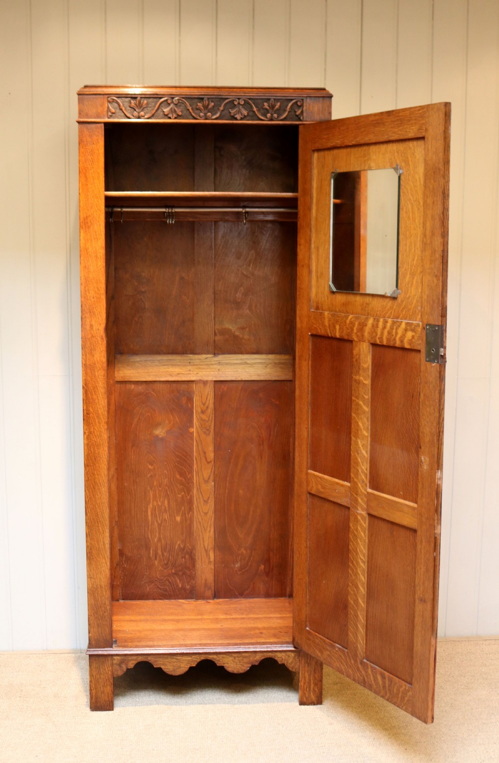 Solid Oak Hall Cupboard View VIII