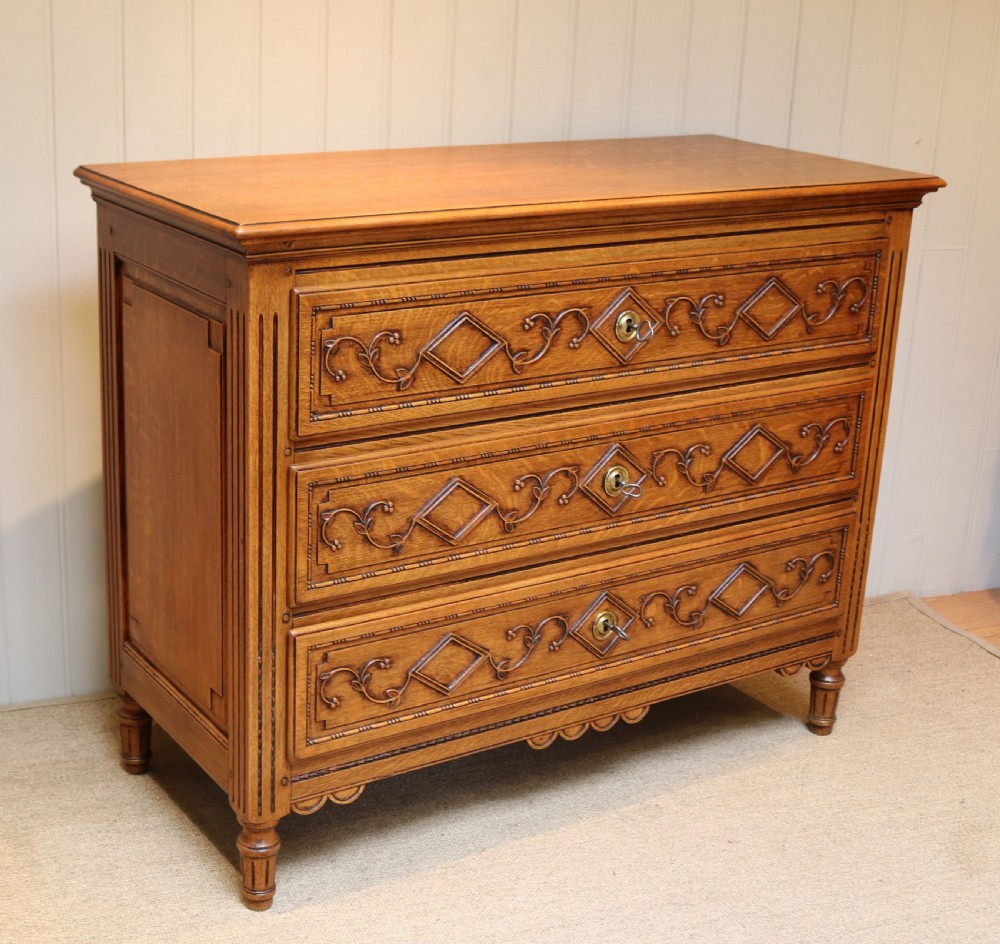Golden Oak Chest Of Drawers View II