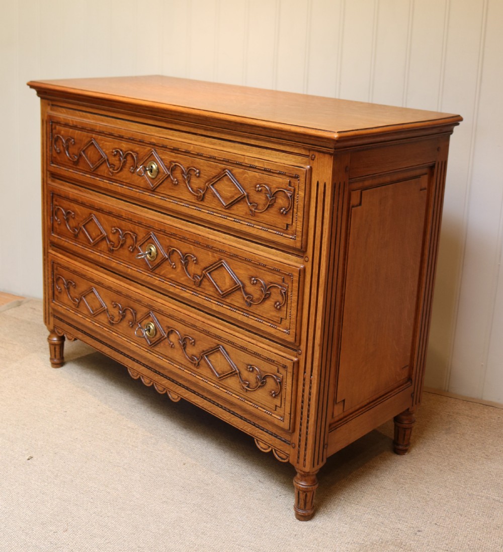 Golden Oak Chest Of Drawers View III