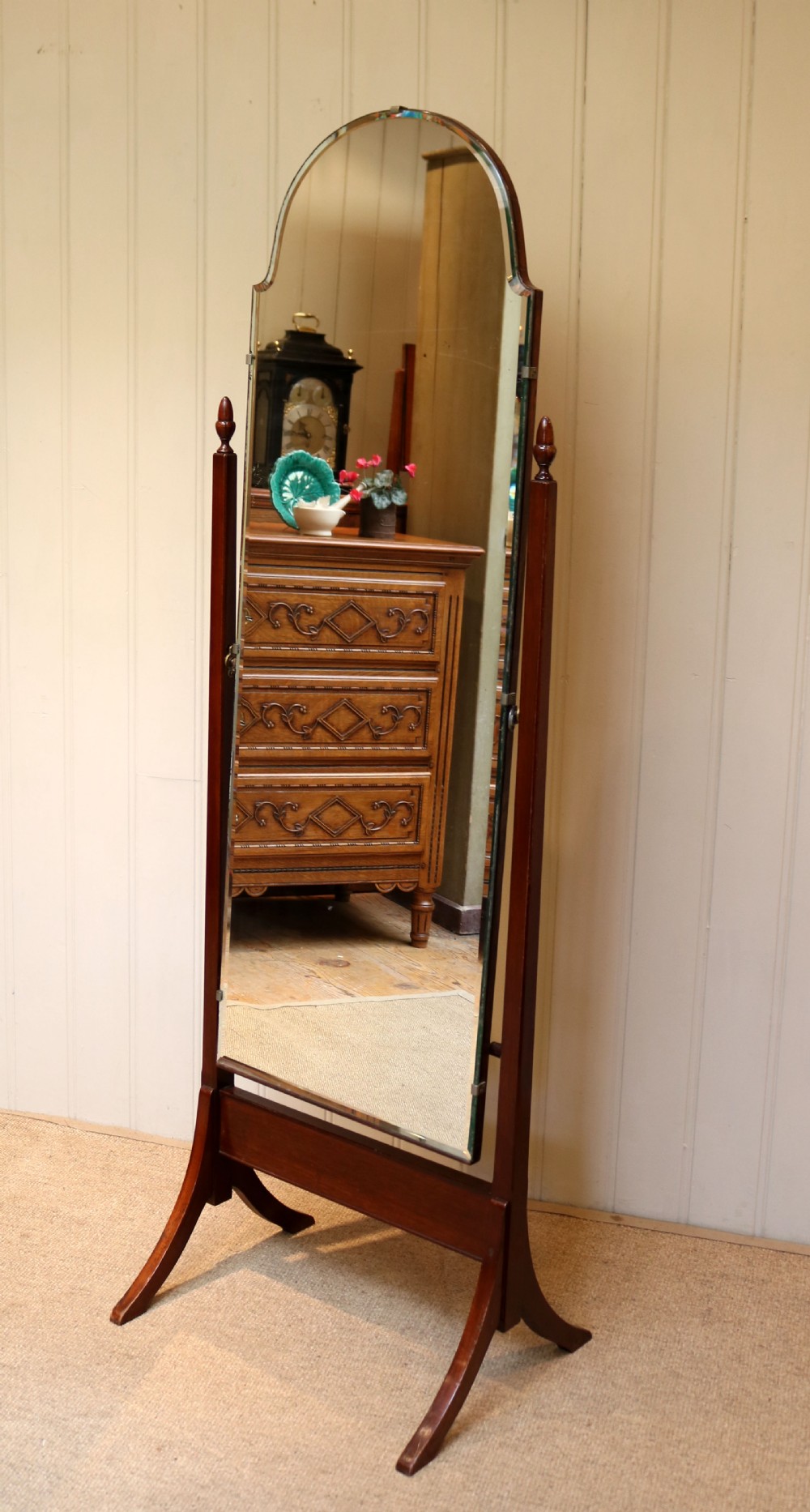 Bevel Edge Cheval Mirror