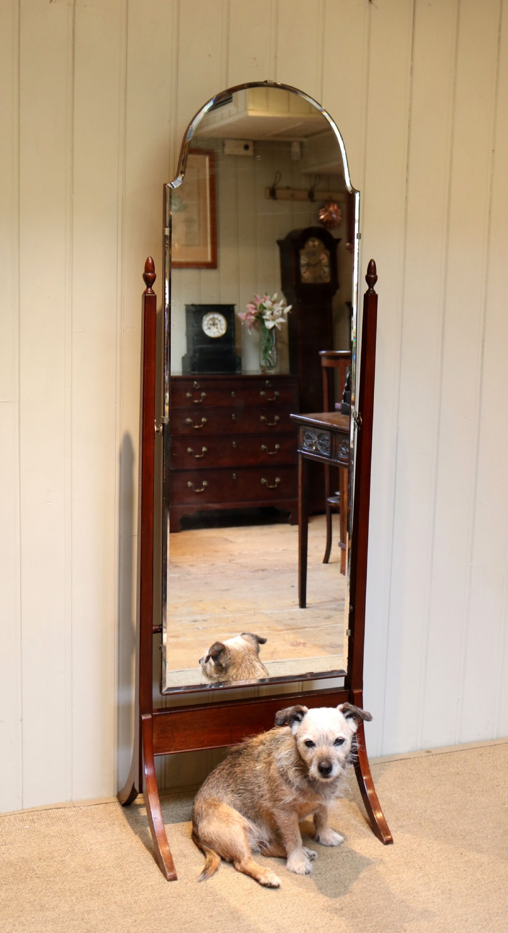 Bevel Edge Cheval Mirror View V