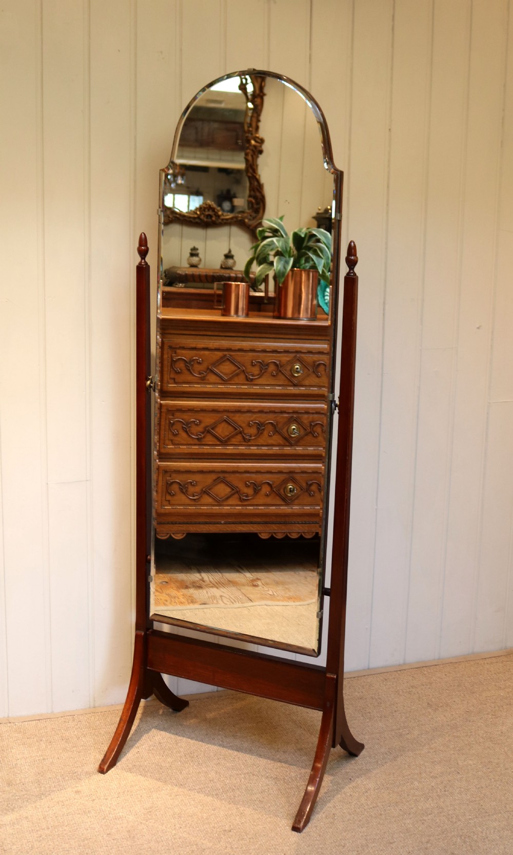 Bevel Edge Cheval Mirror View VII