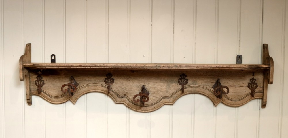 Rustic Light Oak Wall Shelves View V