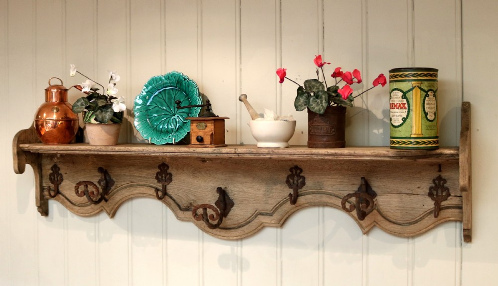 Rustic Light Oak Wall Shelves View VI
