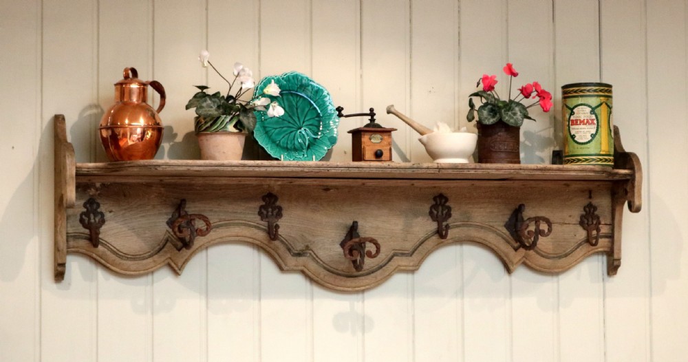Rustic Light Oak Wall Shelves View VIII