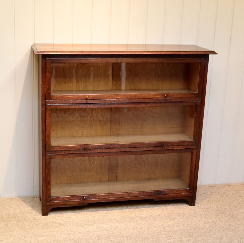 Solid Oak Three Tier Bookcase View IV