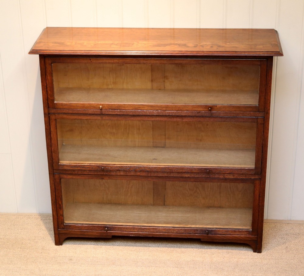 Solid Oak Three Tier Bookcase View VIII