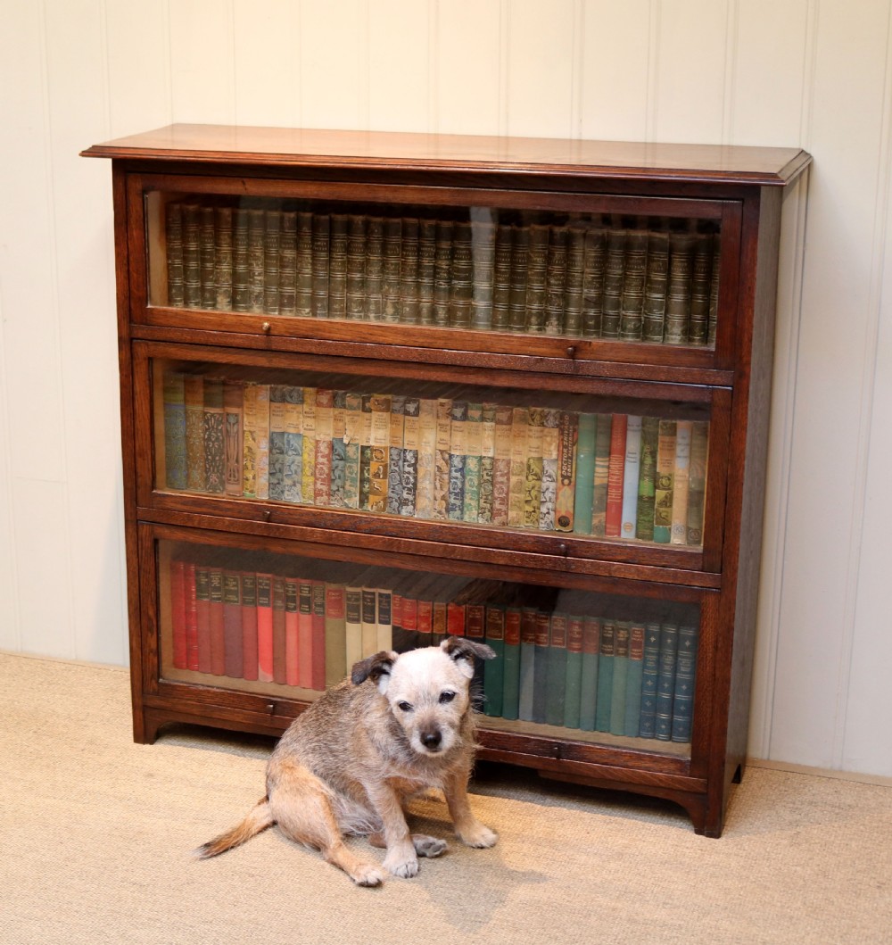 Solid Oak Three Tier Bookcase View IX
