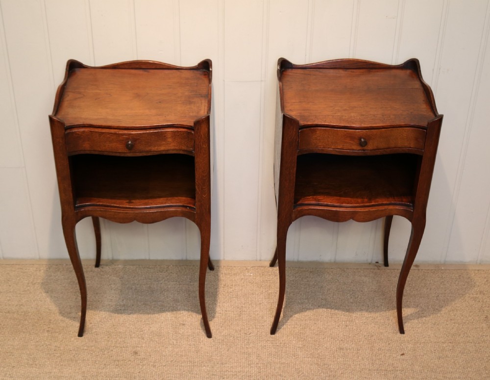 Pair Of French Oak Bedside Cabinets View IV