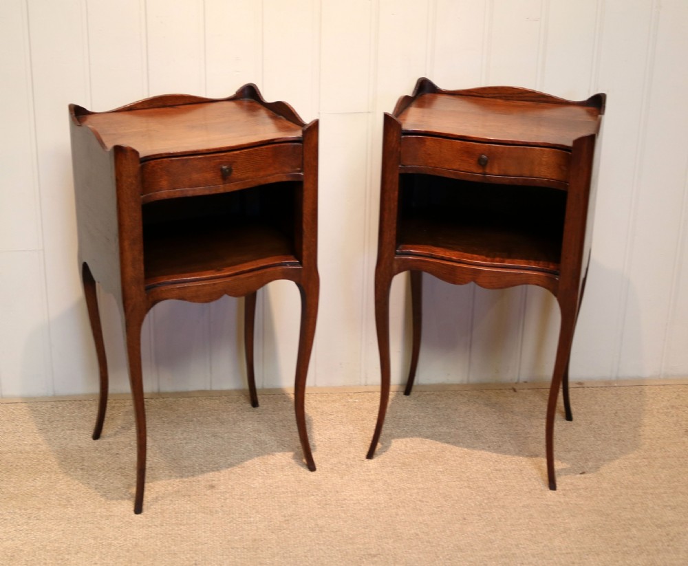 Pair Of French Oak Bedside Cabinets View VI