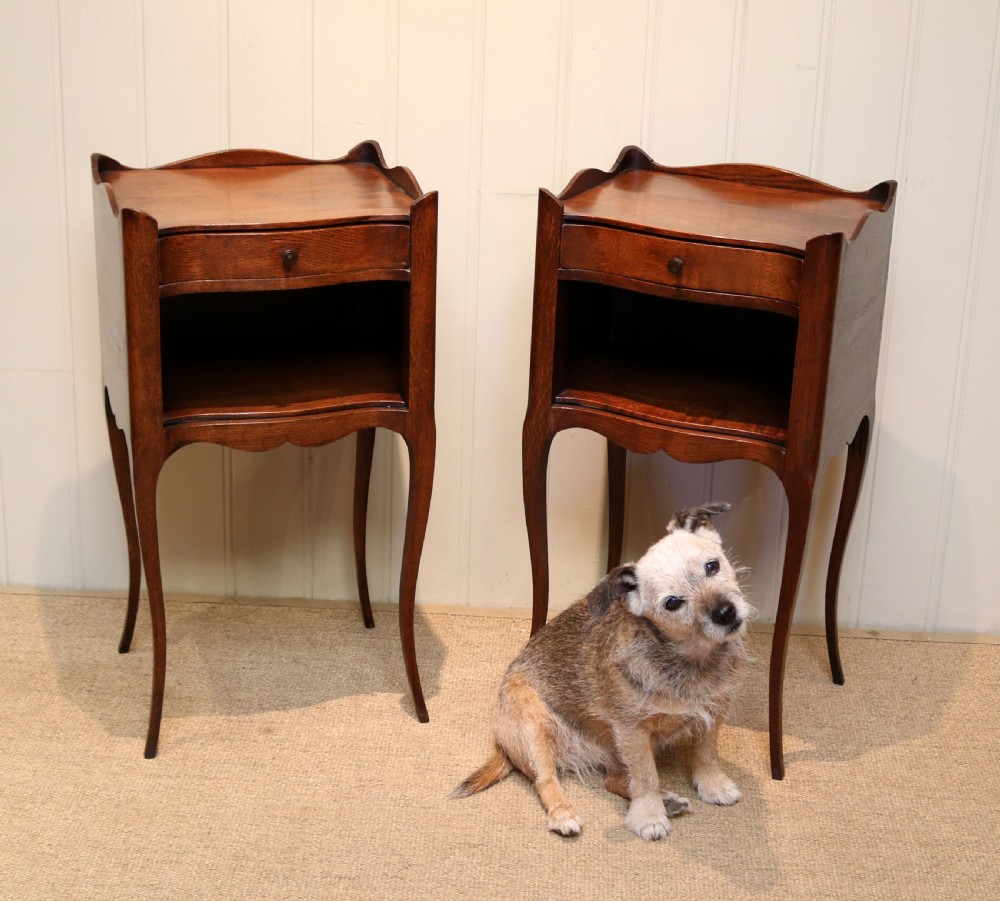 Pair Of French Oak Bedside Cabinets View VII