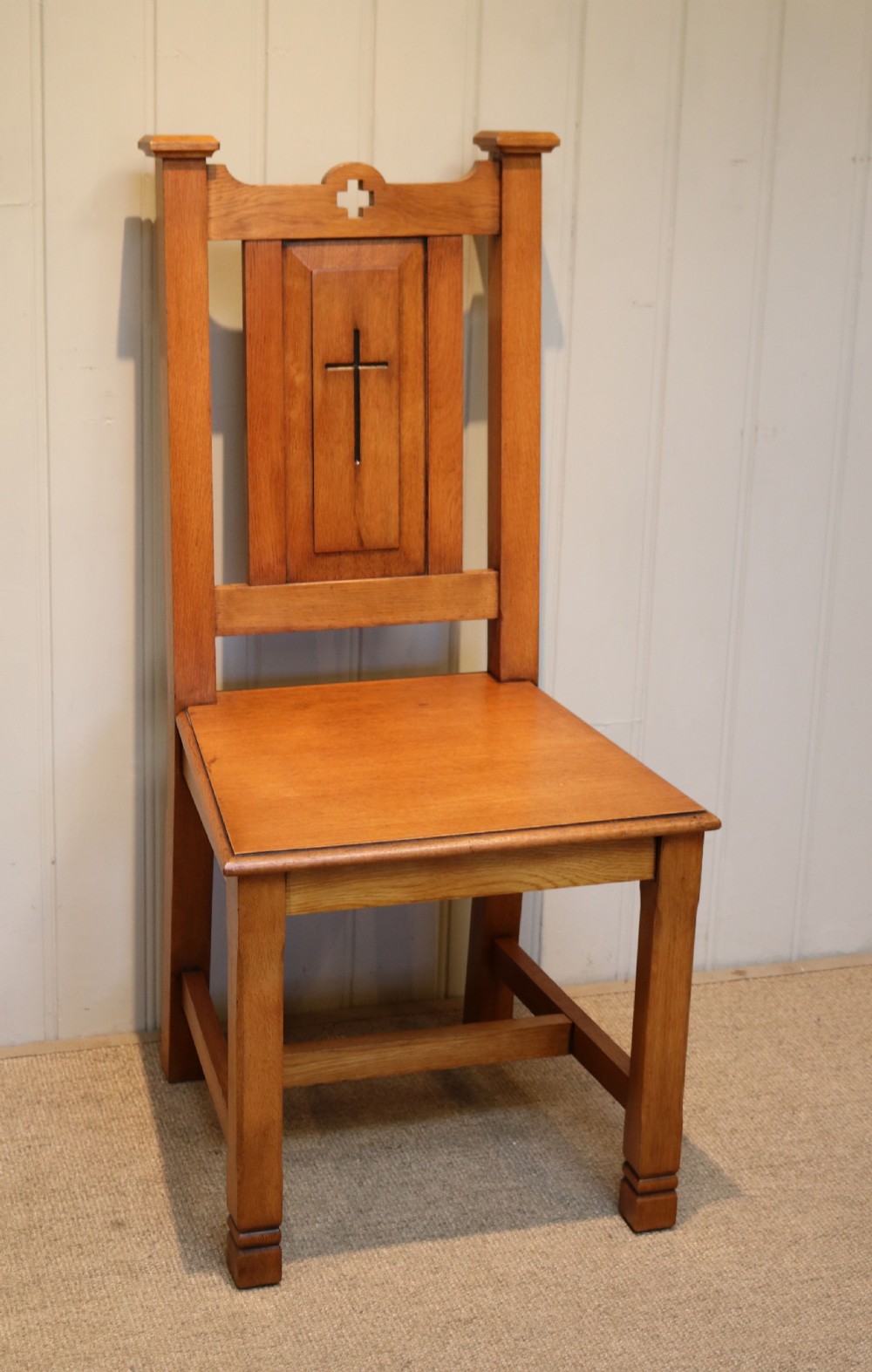 Solid Oak Church Chair