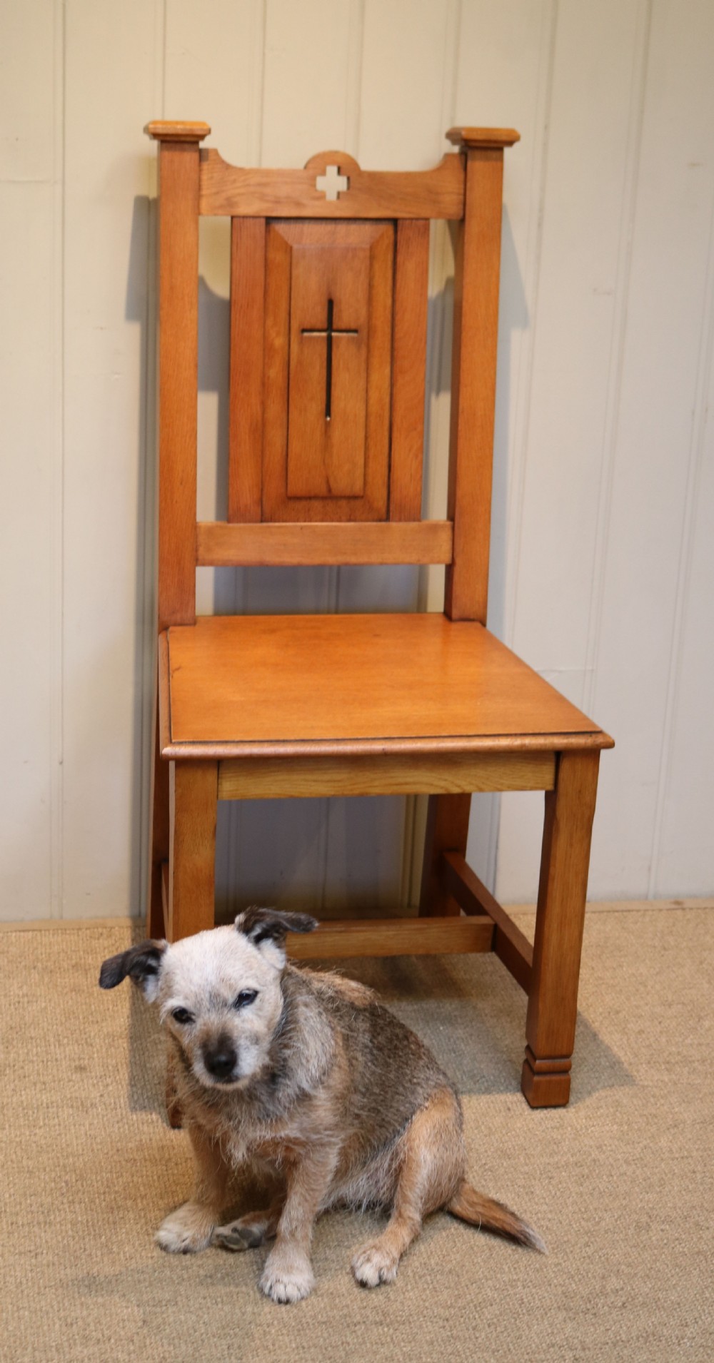 Solid Oak Church Chair View II