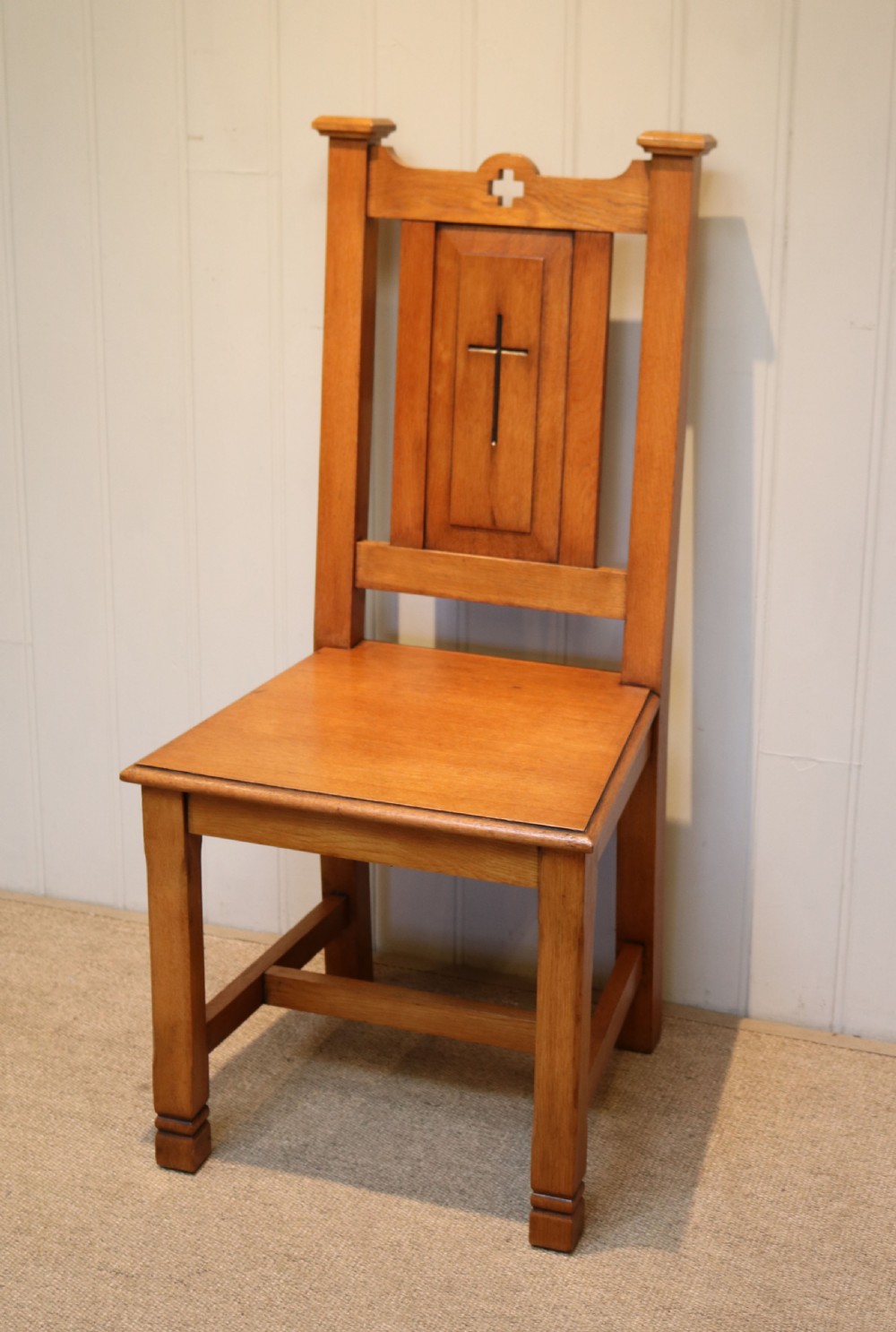 Solid Oak Church Chair View III