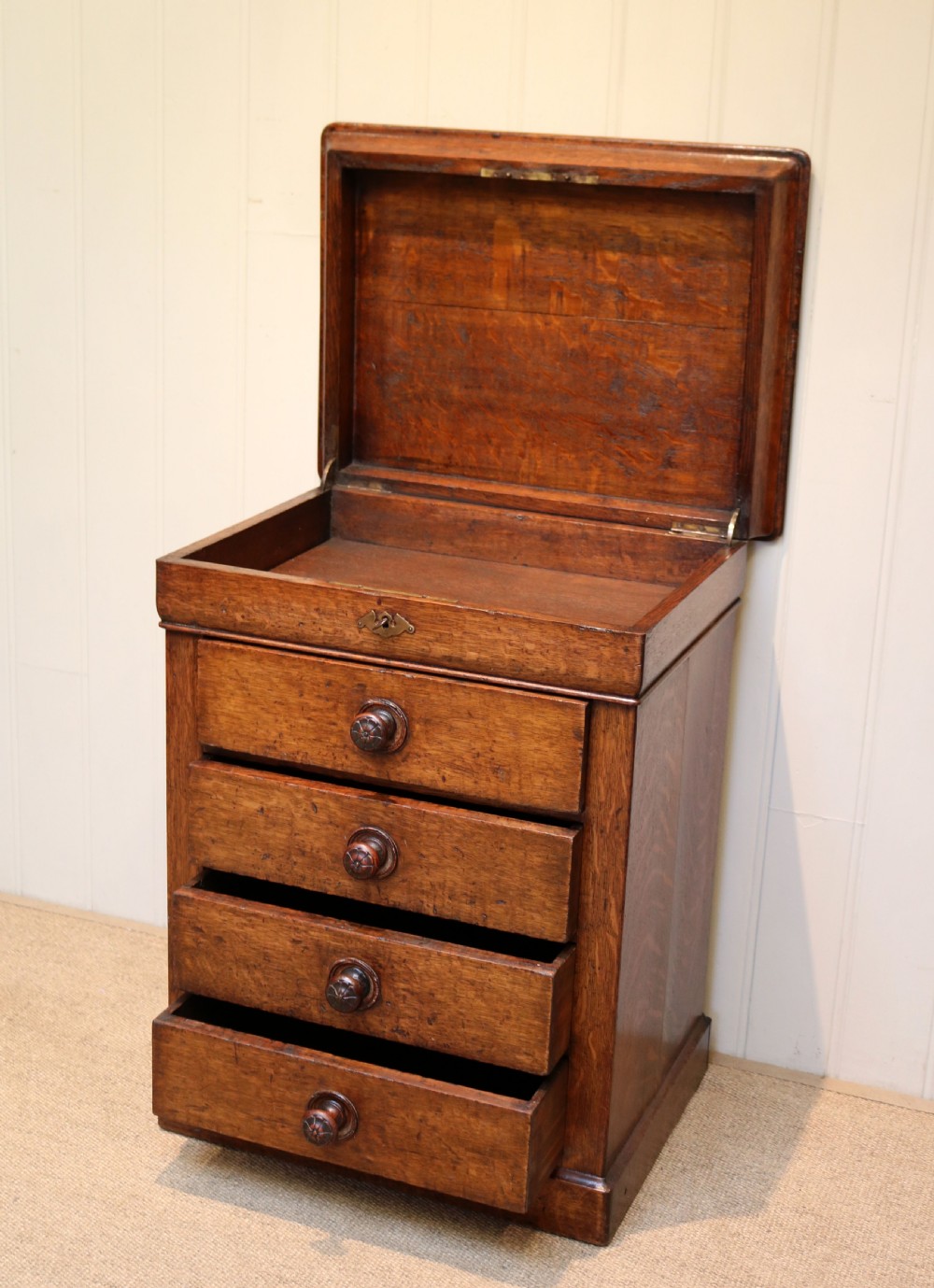 Small Proportioned Oak Chest Of Drawers View III