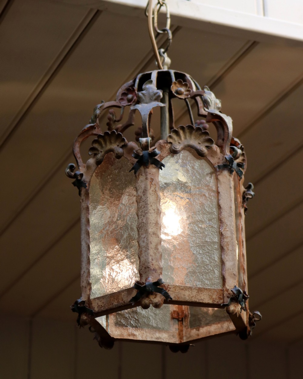 French Gilt Hall Lantern View VI