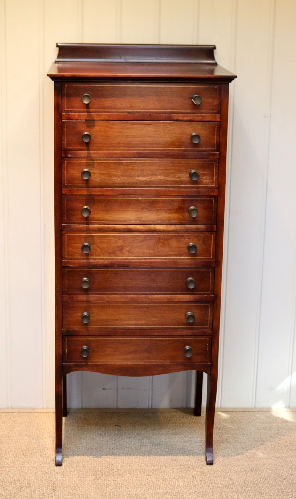 Tall Mahogany Chest Of Drawers View II