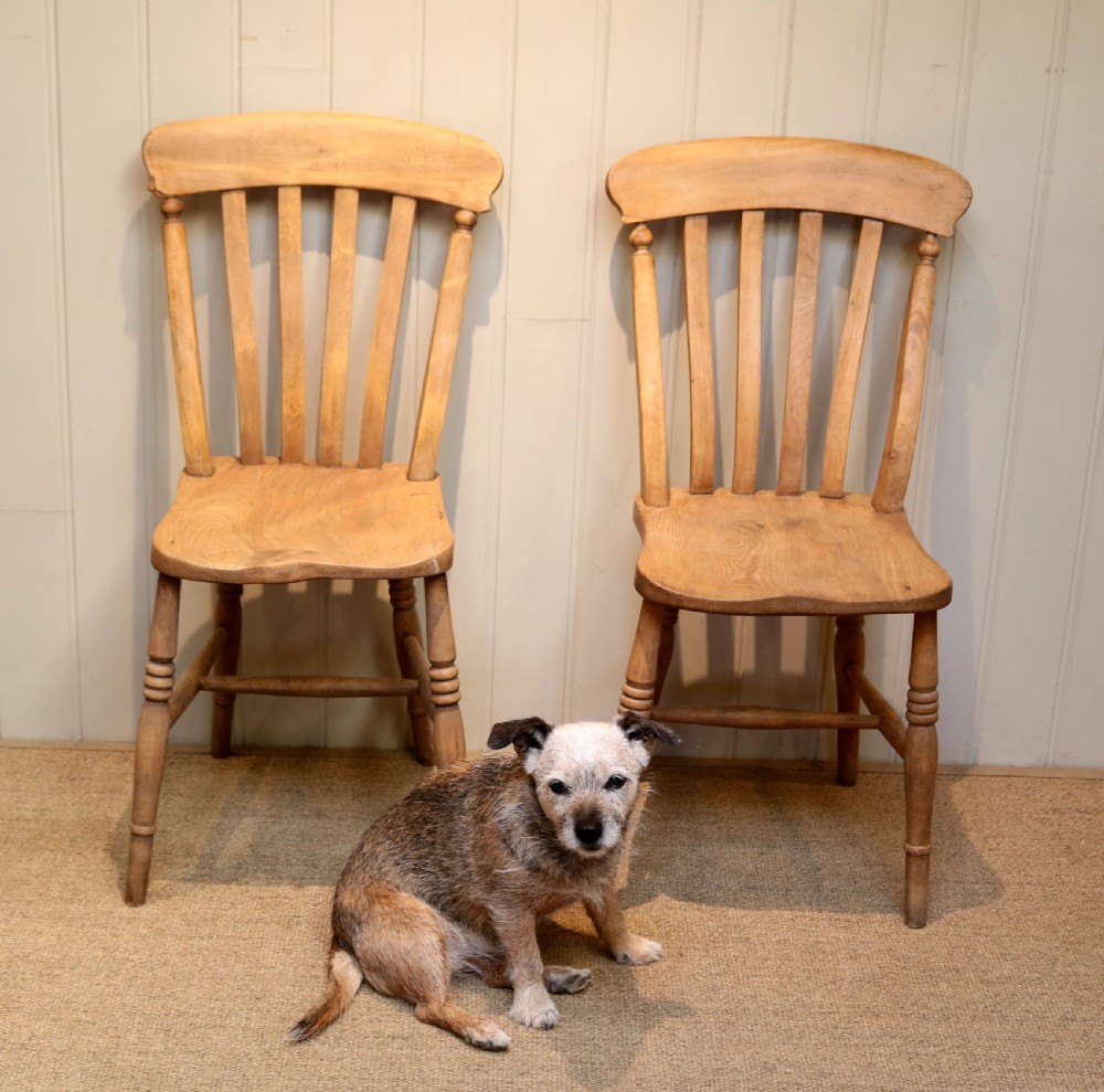Matched Set Of Four Beech Chairs View II