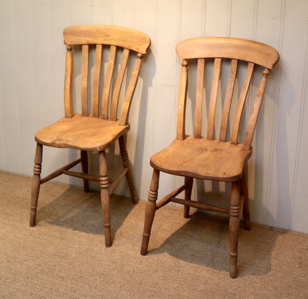 Matched Set Of Four Beech Chairs View VI