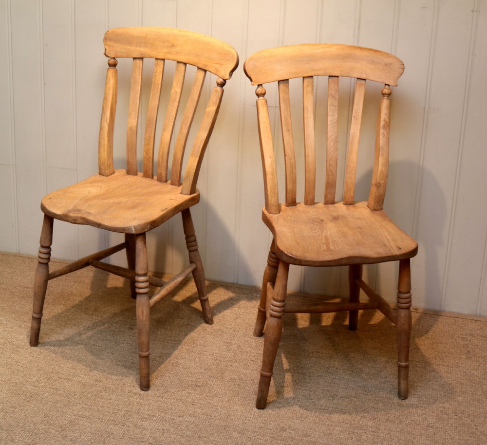 Matched Set Of Four Beech Chairs View VIII
