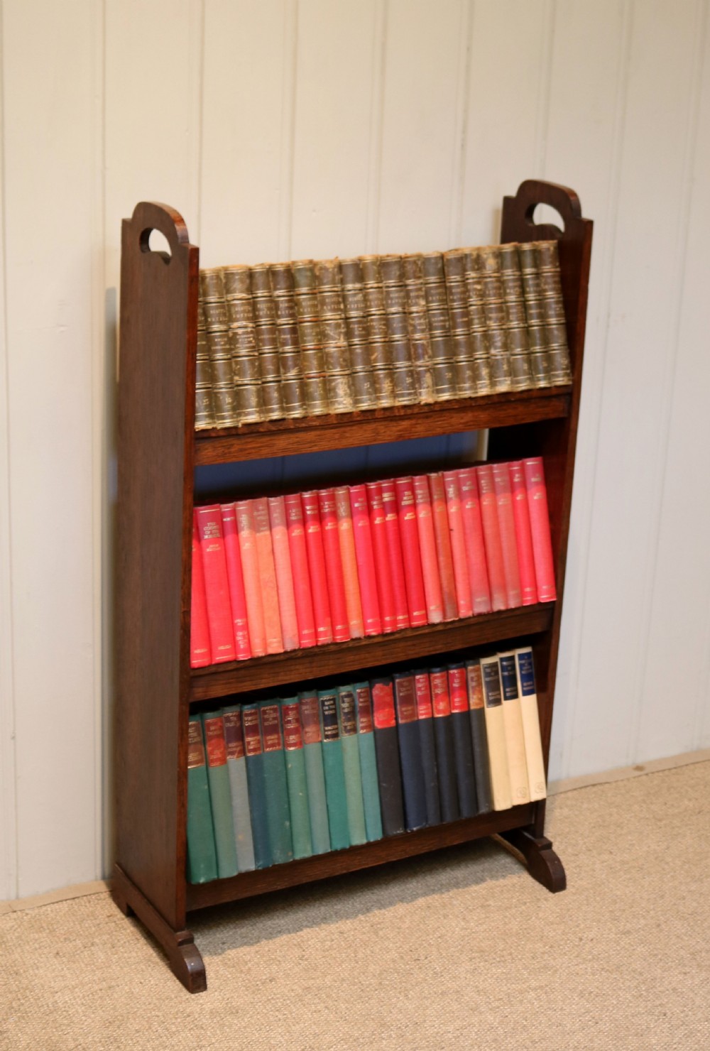 Small Oak Book Trough