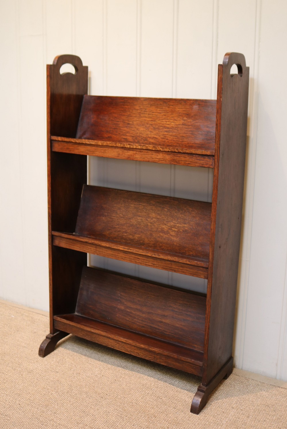 Small Oak Book Trough View II