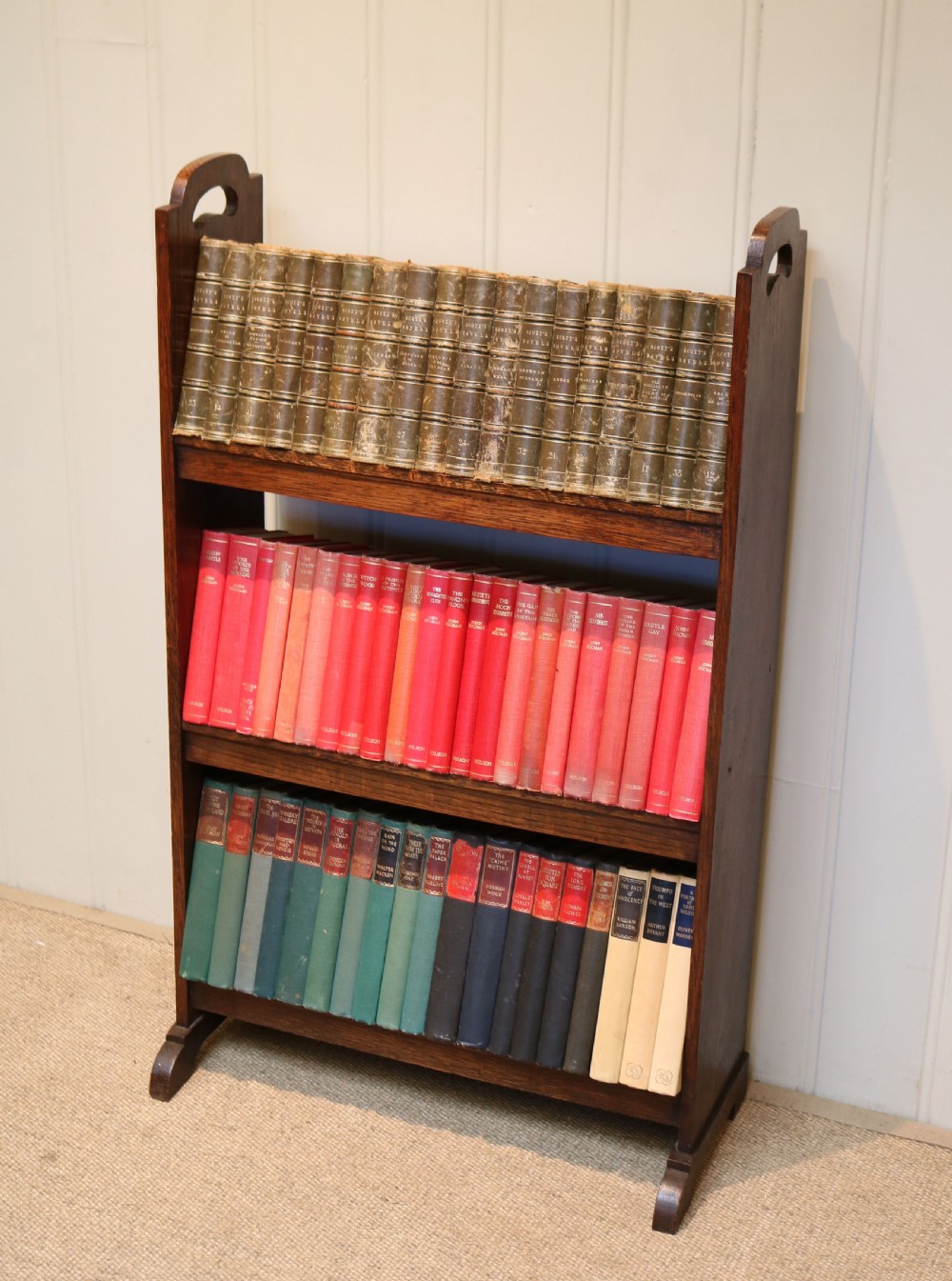 Small Oak Book Trough View III