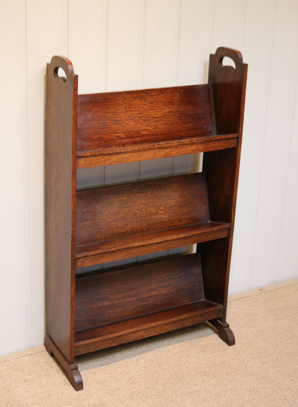 Small Oak Book Trough View IV