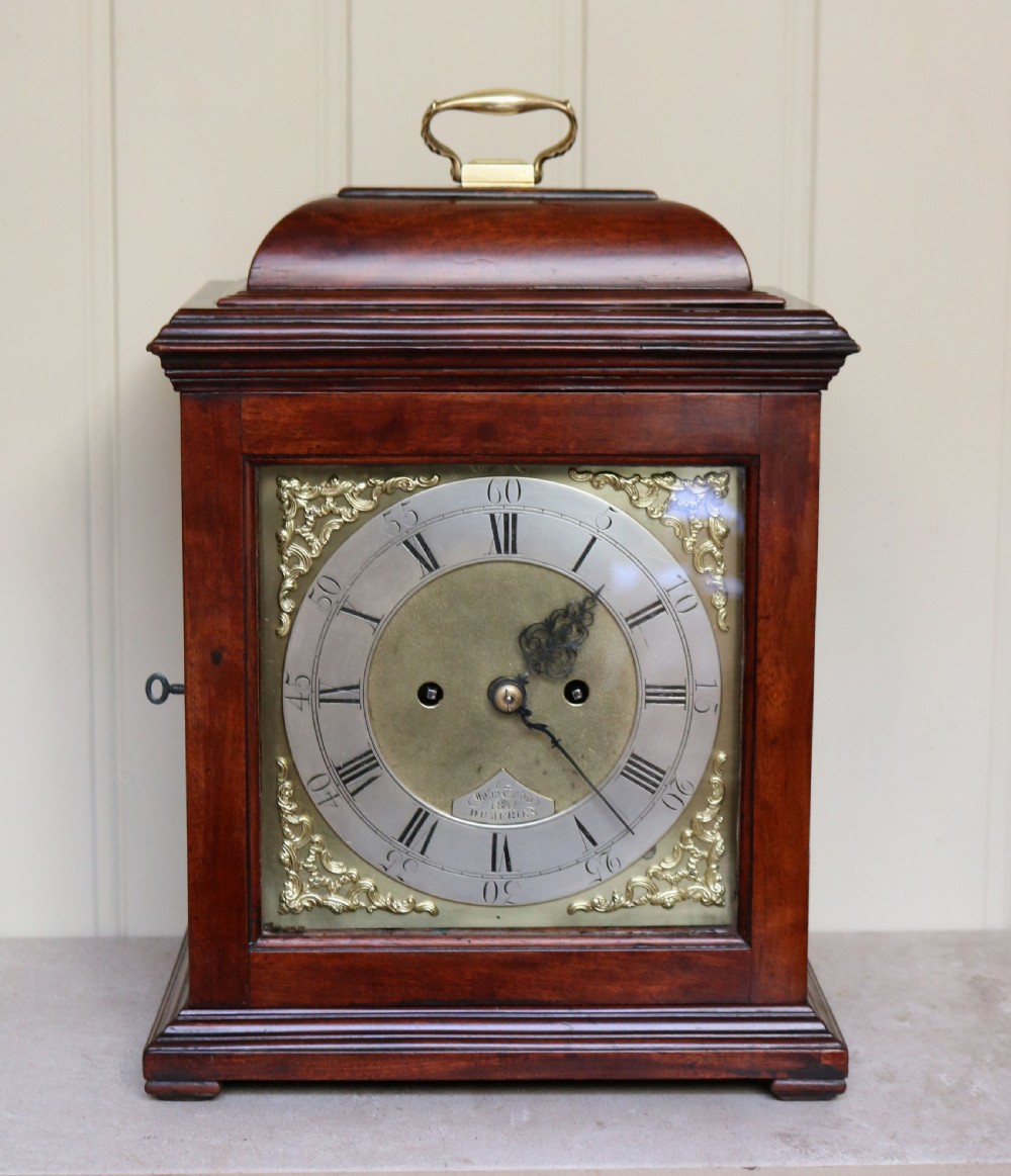 Scottish Mahogany Bracket Clock