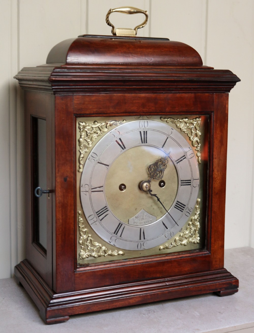 Scottish Mahogany Bracket Clock View III