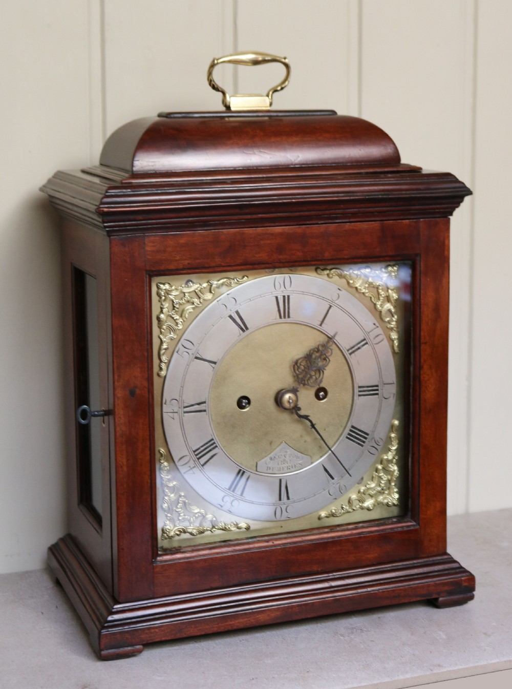 Scottish Mahogany Bracket Clock View IV