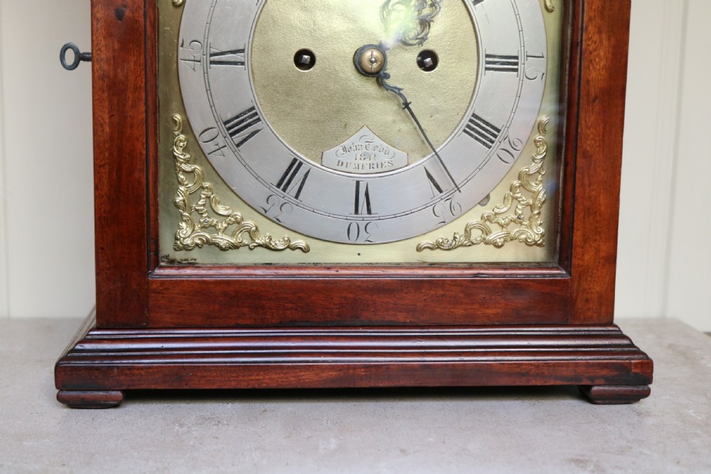 Scottish Mahogany Bracket Clock View VI