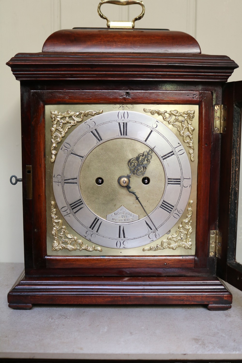 Scottish Mahogany Bracket Clock View VII