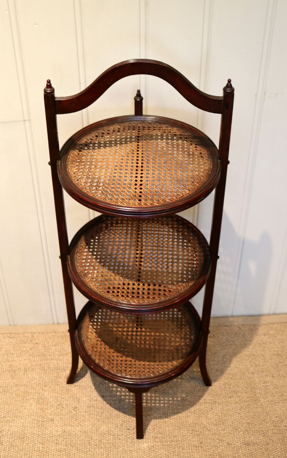 French Three Tier Mahogany Cake Stand View VII