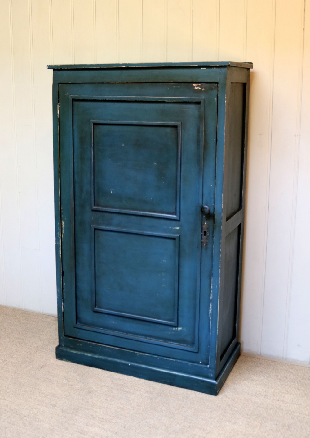 Small Proportioned French Painted Pine Cupboard View II