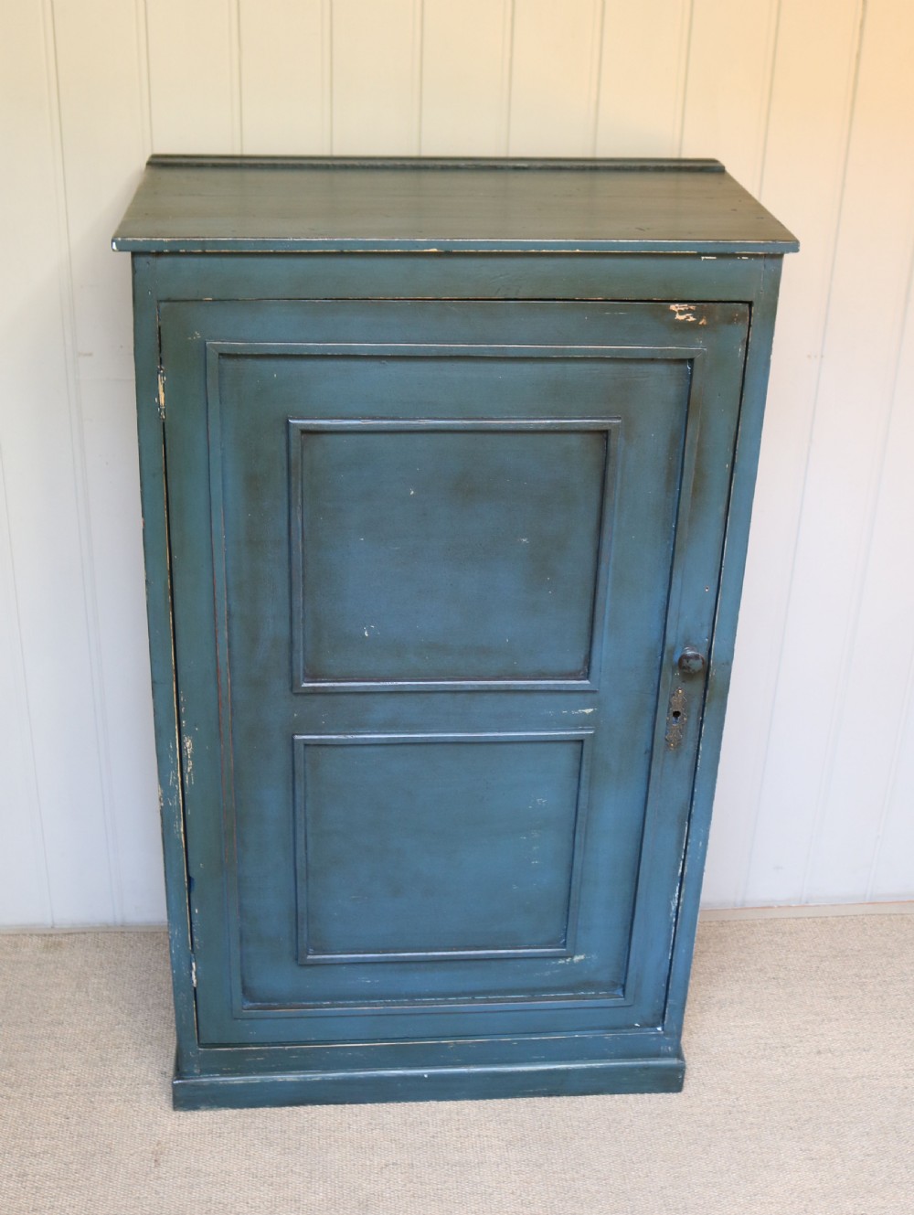 Small Proportioned French Painted Pine Cupboard View IV