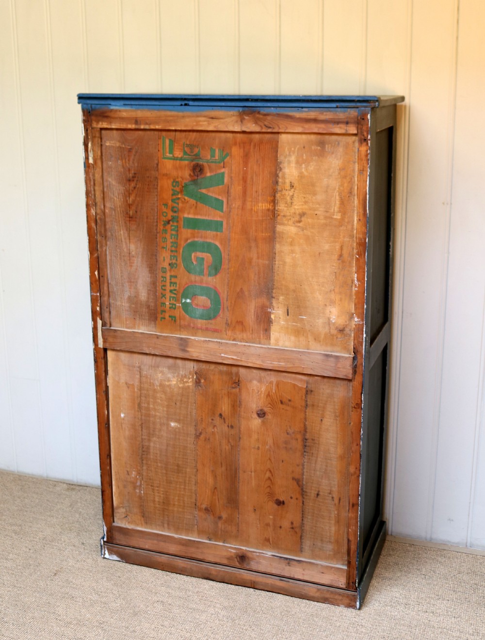Small Proportioned French Painted Pine Cupboard View IX