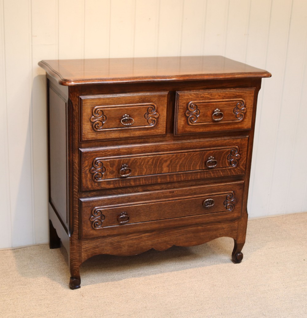 French Oak Chest Of Drawers View II