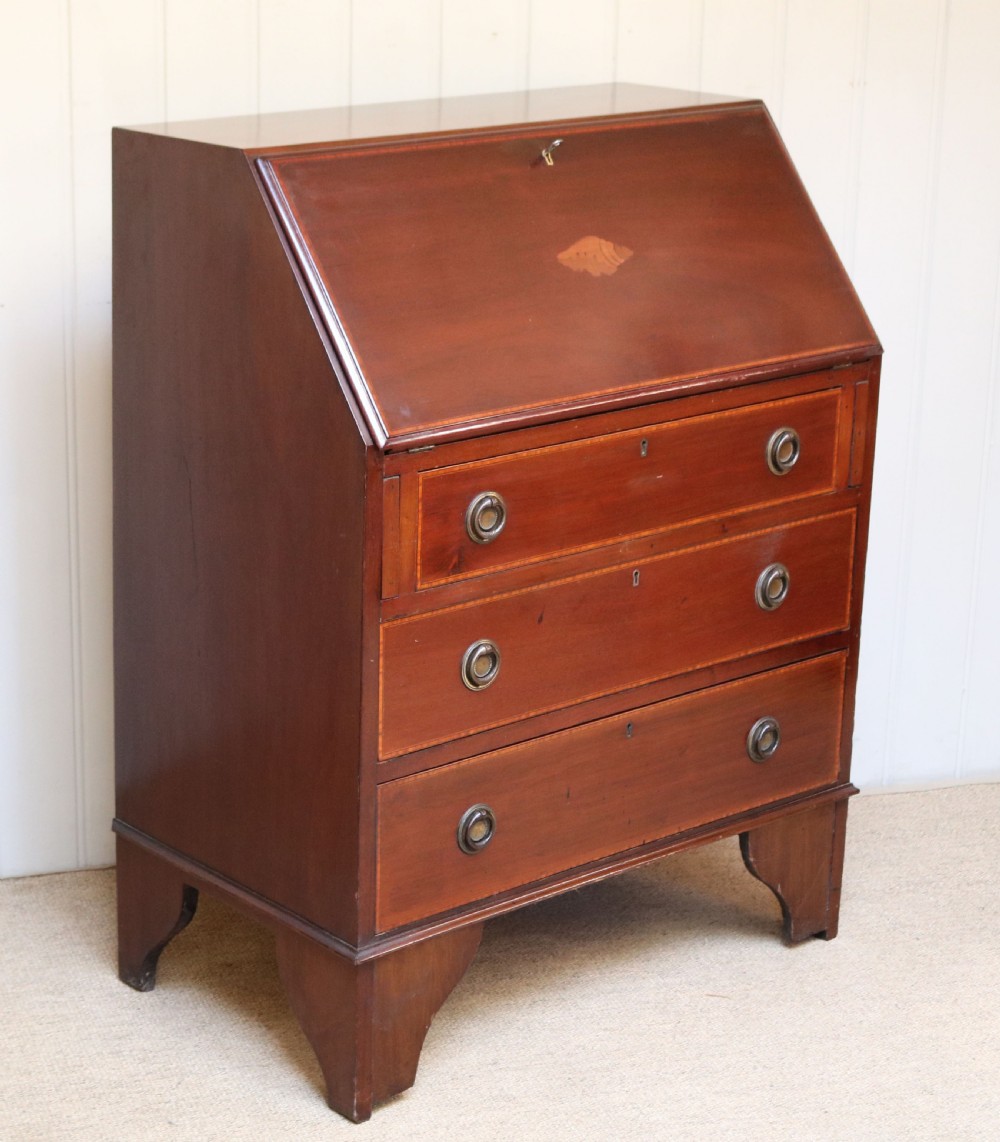 Edwardian Mahogany Bureau View III