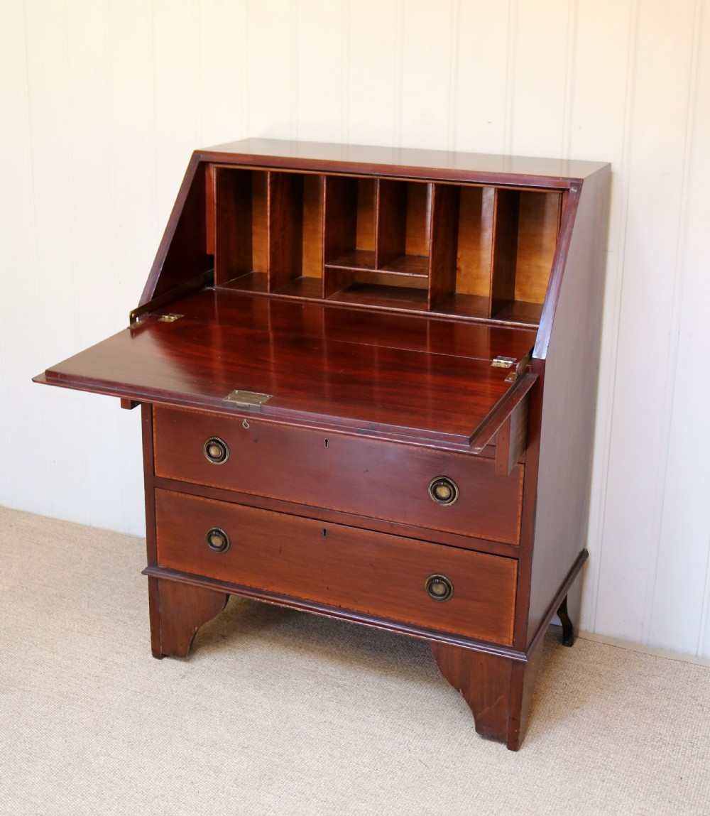 Edwardian Mahogany Bureau View V