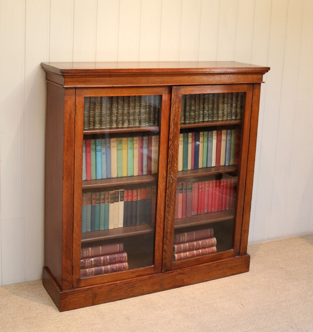 Oak Glazed Bookcase