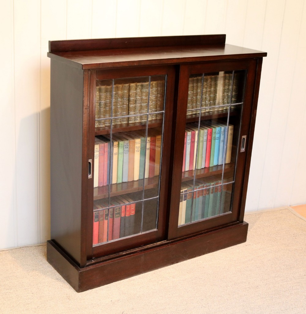 Mahogany Glazed Bookcase View V