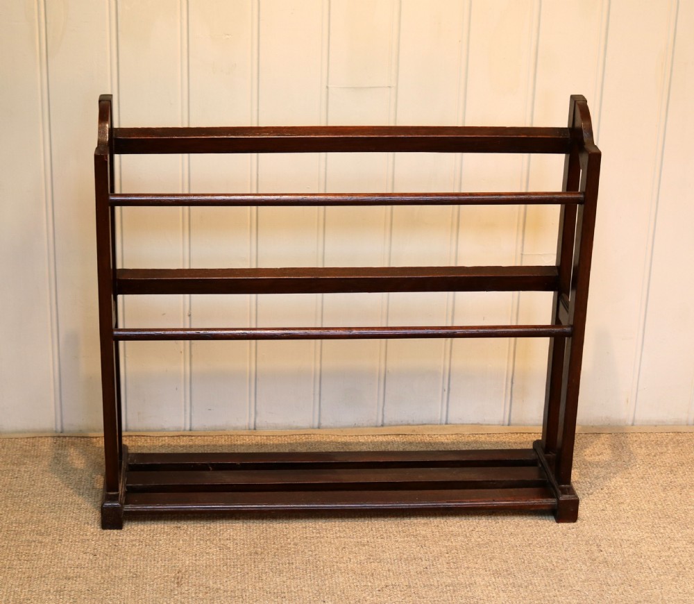 Oak Towel Rail View III