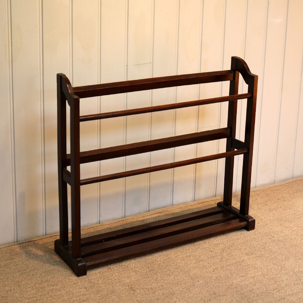 Oak Towel Rail View V