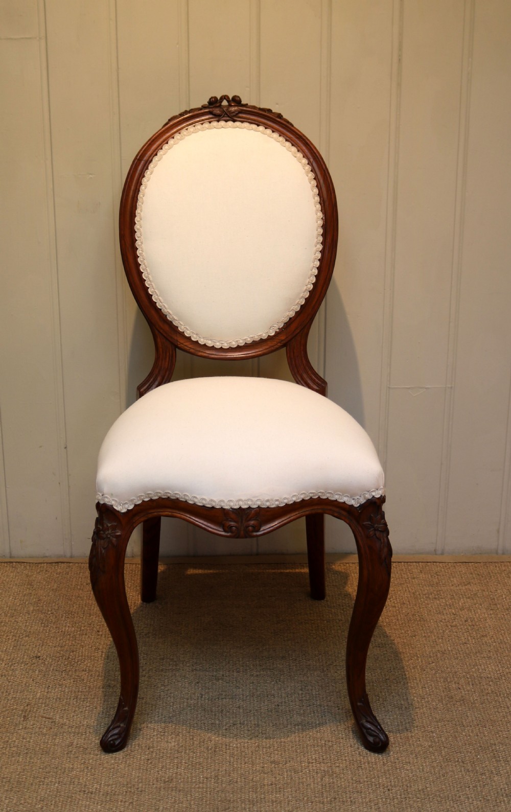 Walnut Framed Bedroom Chair View II